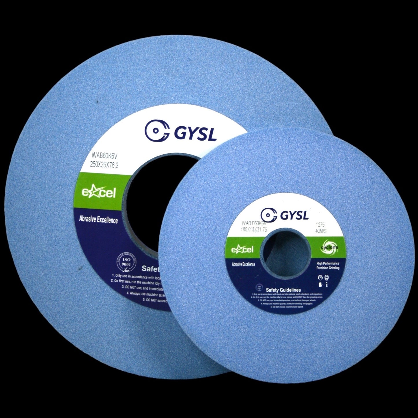 (WAB) Cool Blue Grinding Wheels 180mm Diameter (Type 1)