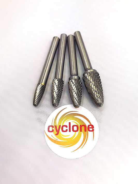 Rounded Tree Carbide Burr - (Shape F)